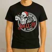 Funny Christmas Skeleton T-Shirt thumb 3