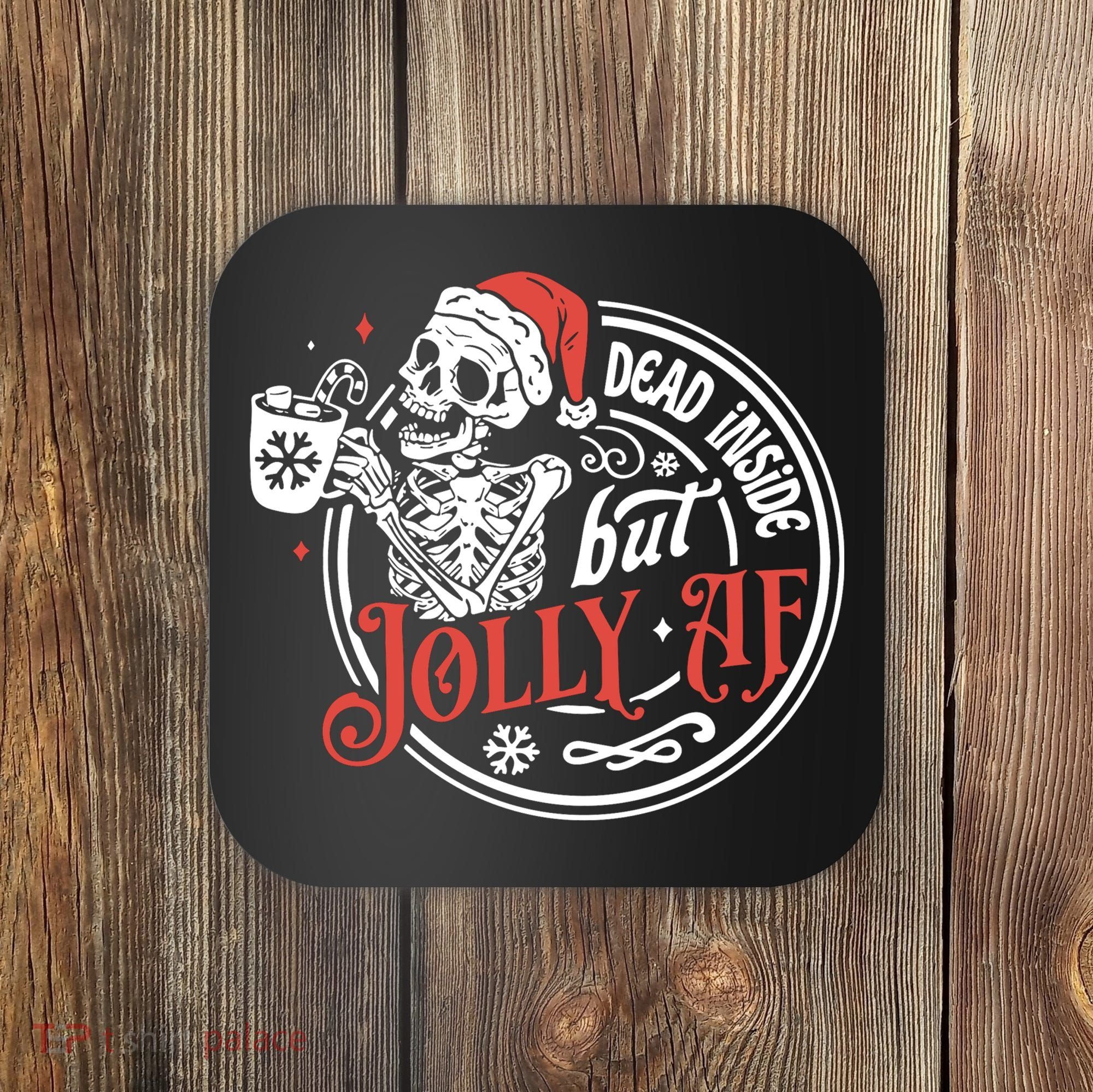 Funny Christmas Skeleton Coaster
