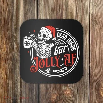 Funny Christmas Skeleton Coaster