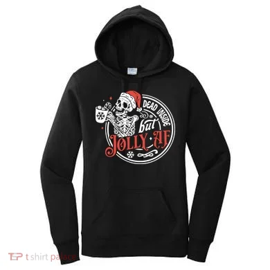 Funny Christmas Skeleton Women's Hoodie
