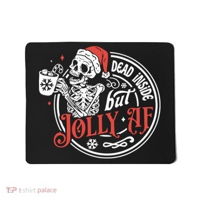 Funny Christmas Skeleton Mousepad