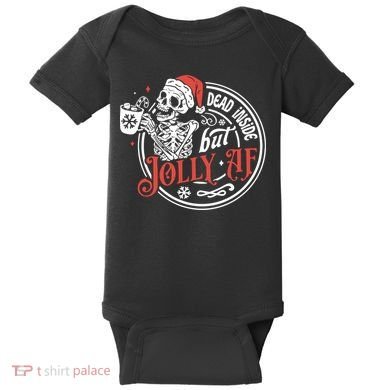 Funny Christmas Skeleton Baby Bodysuit