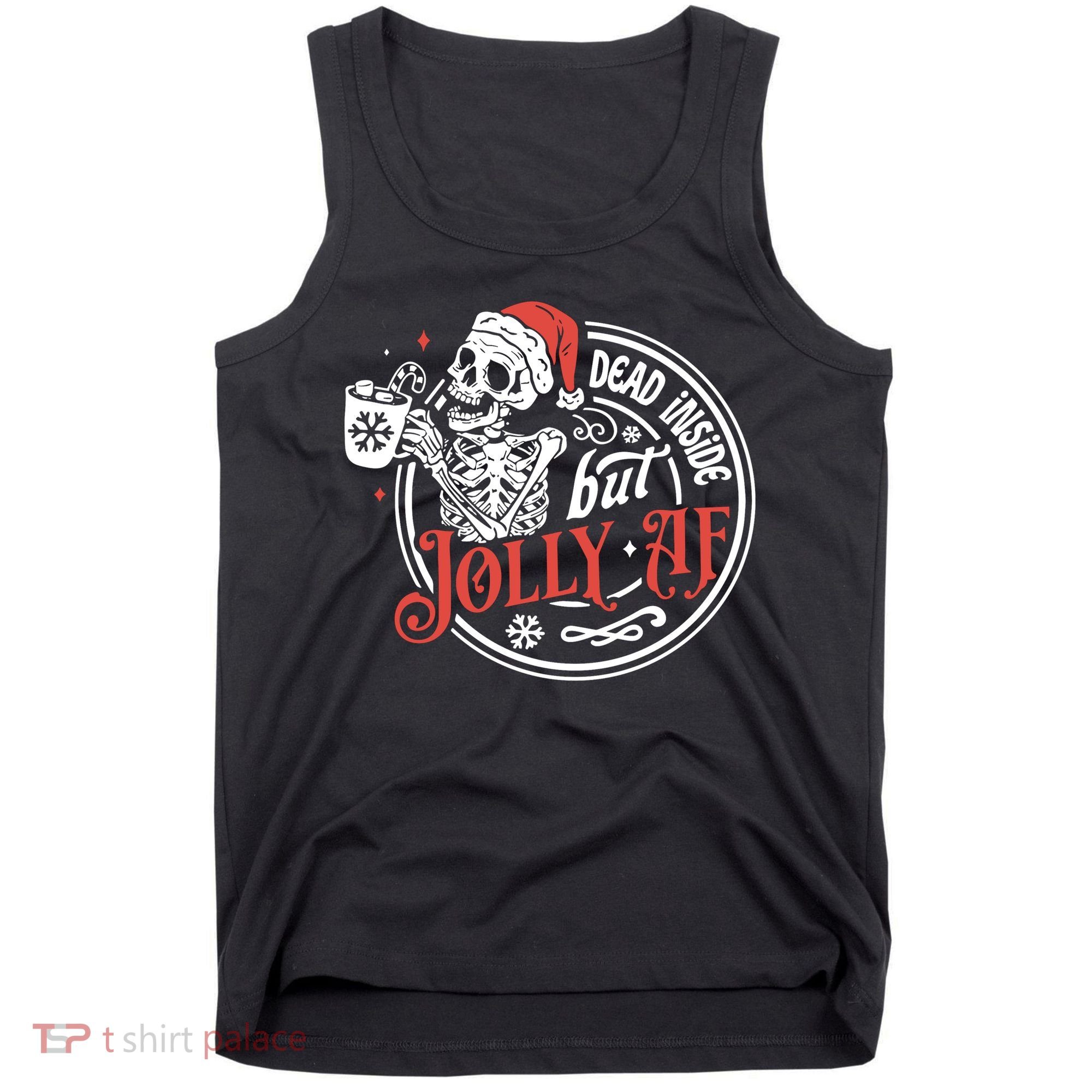 Funny Christmas Skeleton Tank Top