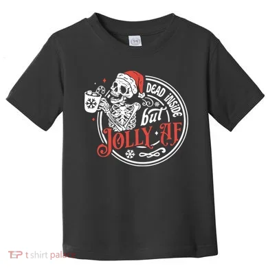 Funny Christmas Skeleton Toddler T-Shirt
