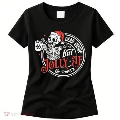 Funny Christmas Skeleton Women's T-Shirt