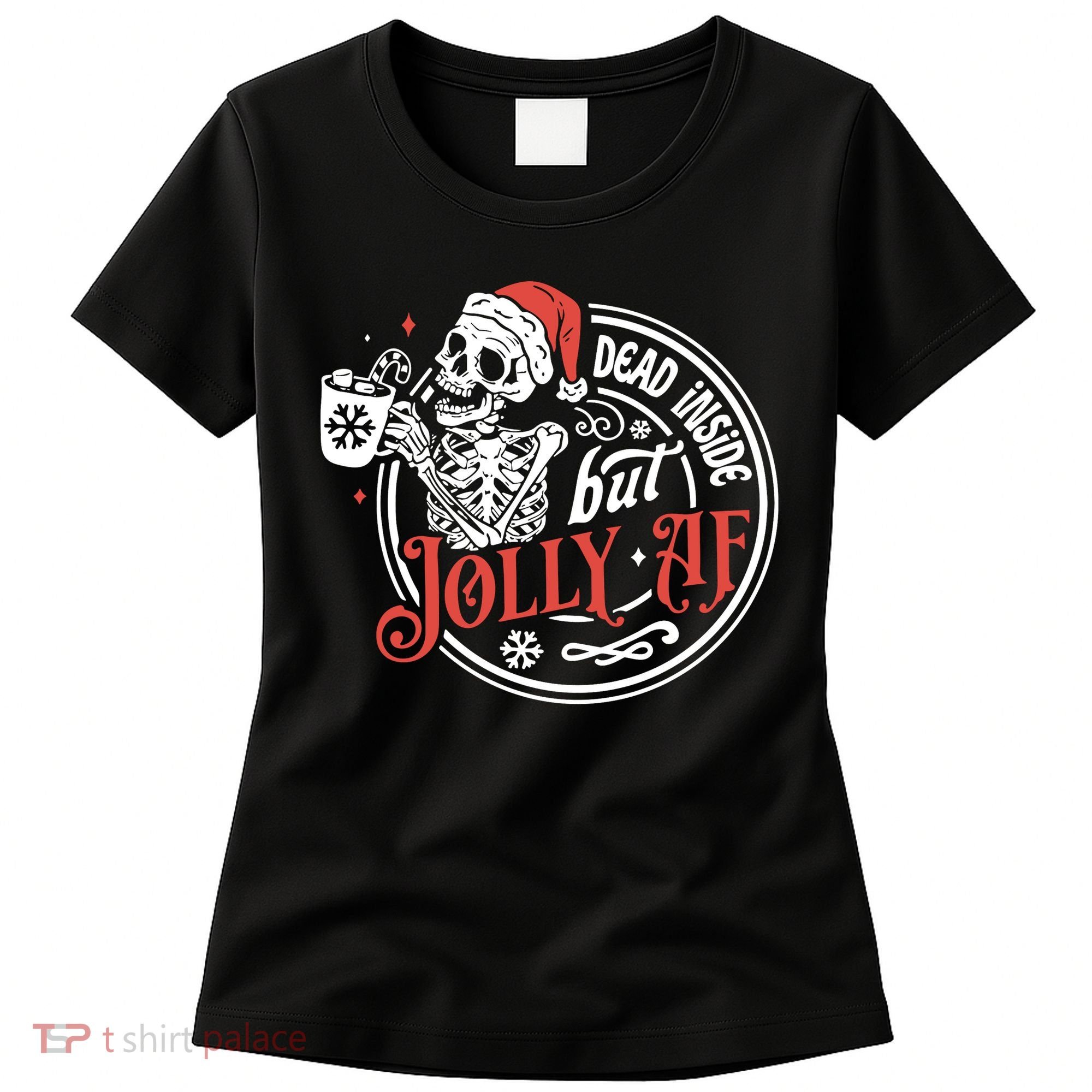 Funny Christmas Skeleton Women's T-Shirt