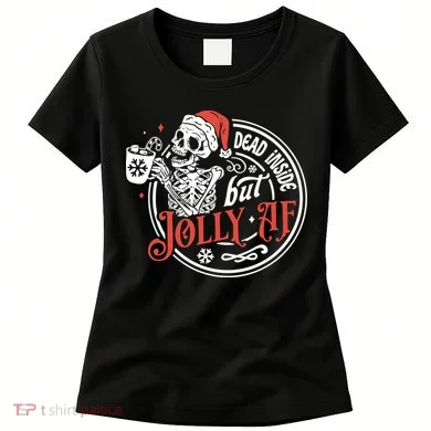 Funny Christmas Skeleton Women's T-Shirt