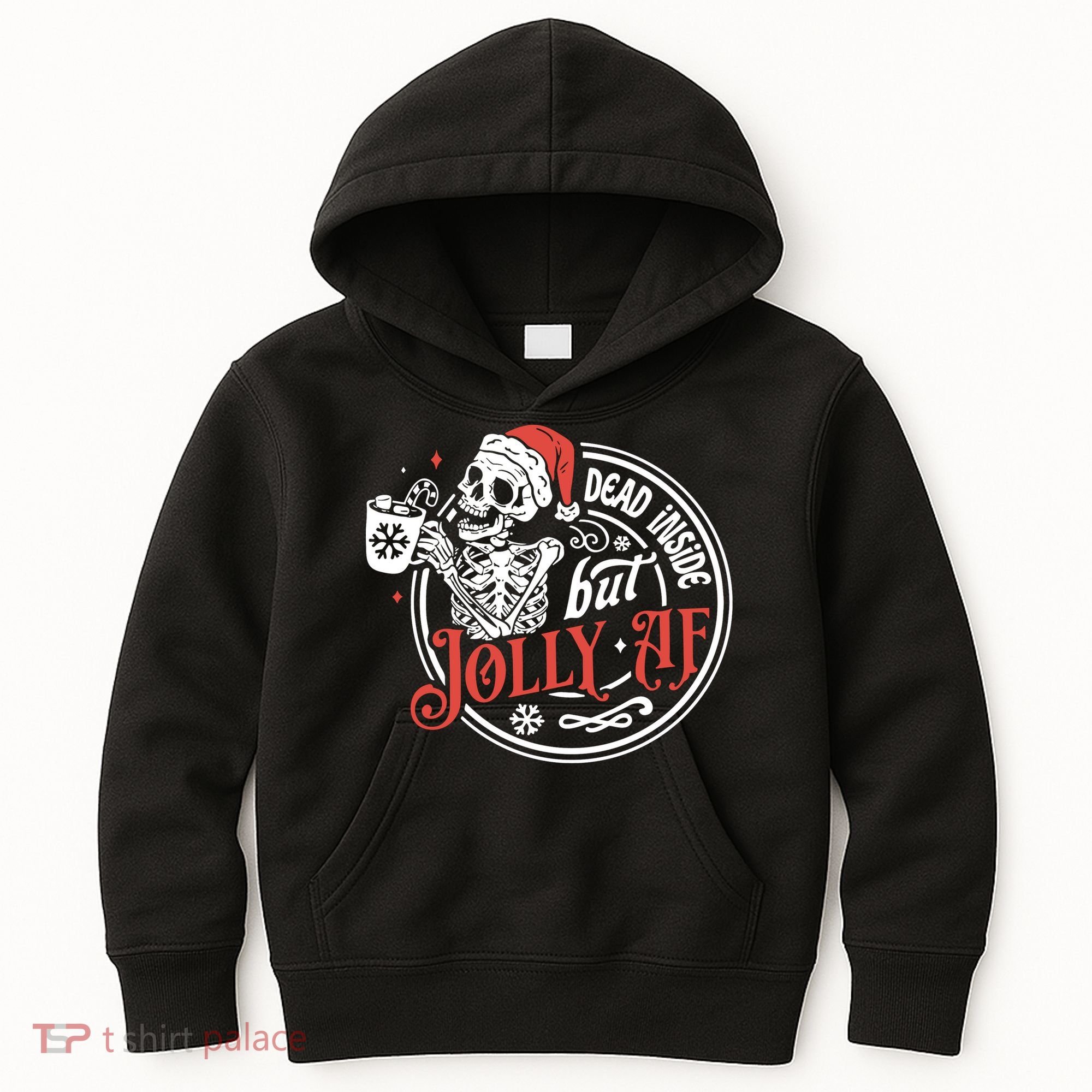Funny Christmas Skeleton Kids Hoodie
