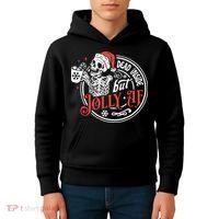 Funny Christmas Skeleton Kids Hoodie thumb 4