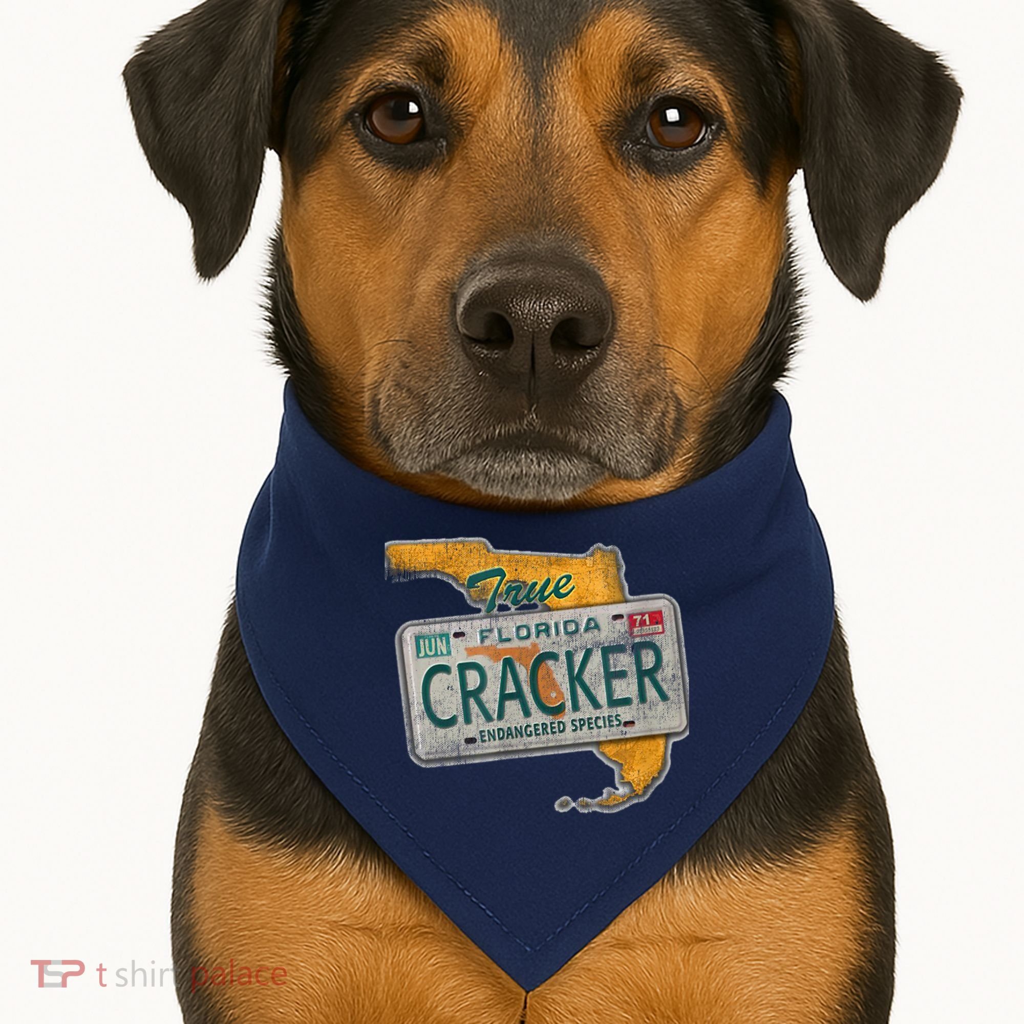 Florida Cracker Shirt Florida Strong Hurricane Ian Support Florida USA-Made Doggie Bandana