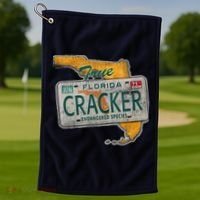 Florida Cracker Shirt Florida Strong Hurricane Ian Support Florida Golf Towel thumb 1