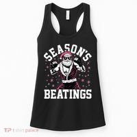 Funny Christmas Seasons Beatings Mma Boxing Santa Claus Women's Tank Top thumb 0