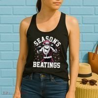 Funny Christmas Seasons Beatings Mma Boxing Santa Claus Women's Tank Top thumb 2