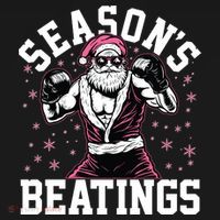 Funny Christmas Seasons Beatings Mma Boxing Santa Claus Visor thumb 3
