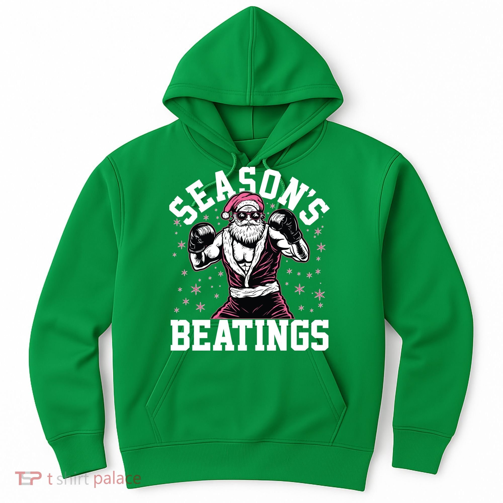 Funny Christmas Seasons Beatings Mma Boxing Santa Claus Hoodie