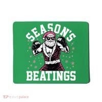 Funny Christmas Seasons Beatings Mma Boxing Santa Claus Mousepad thumb 0