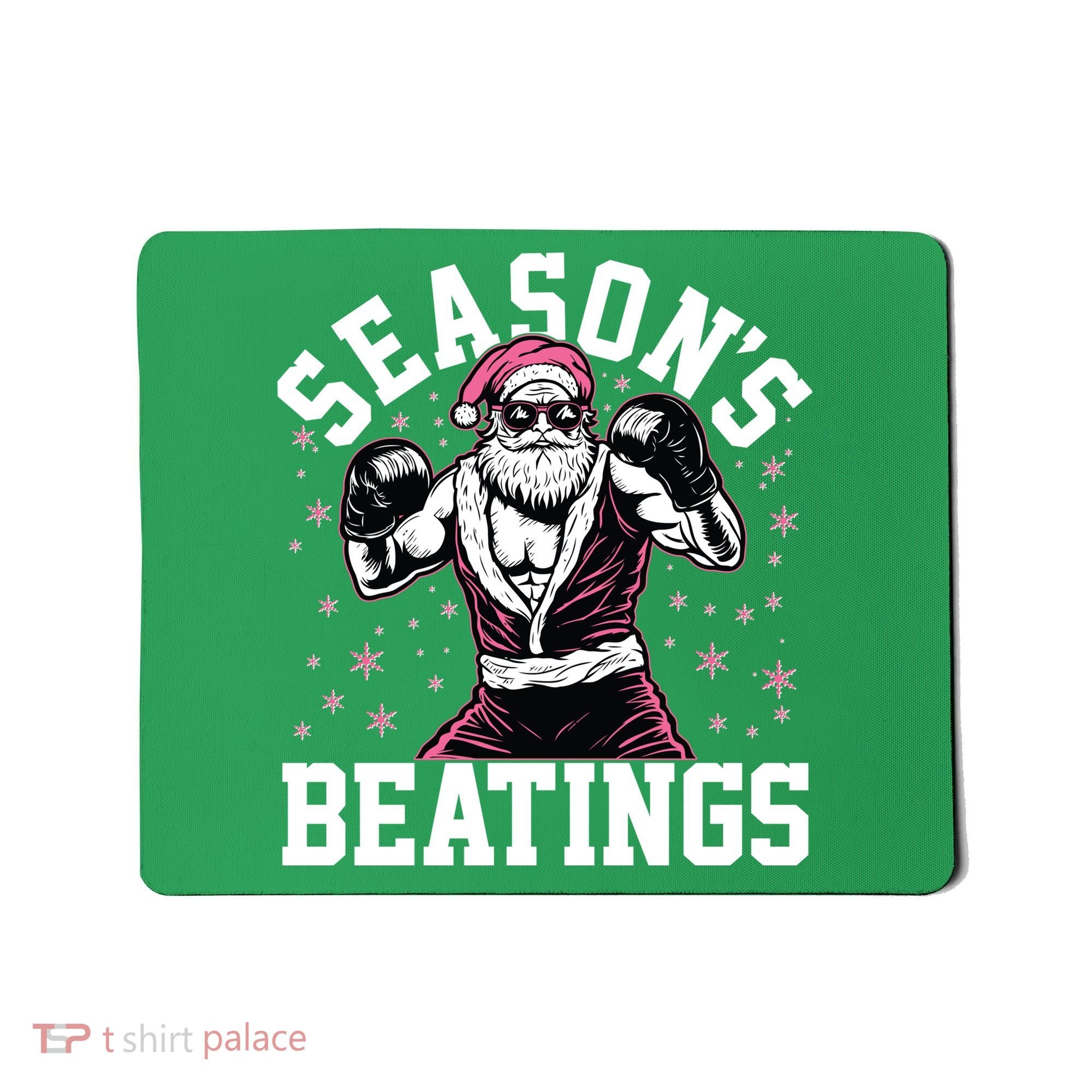 Funny Christmas Seasons Beatings Mma Boxing Santa Claus Mousepad