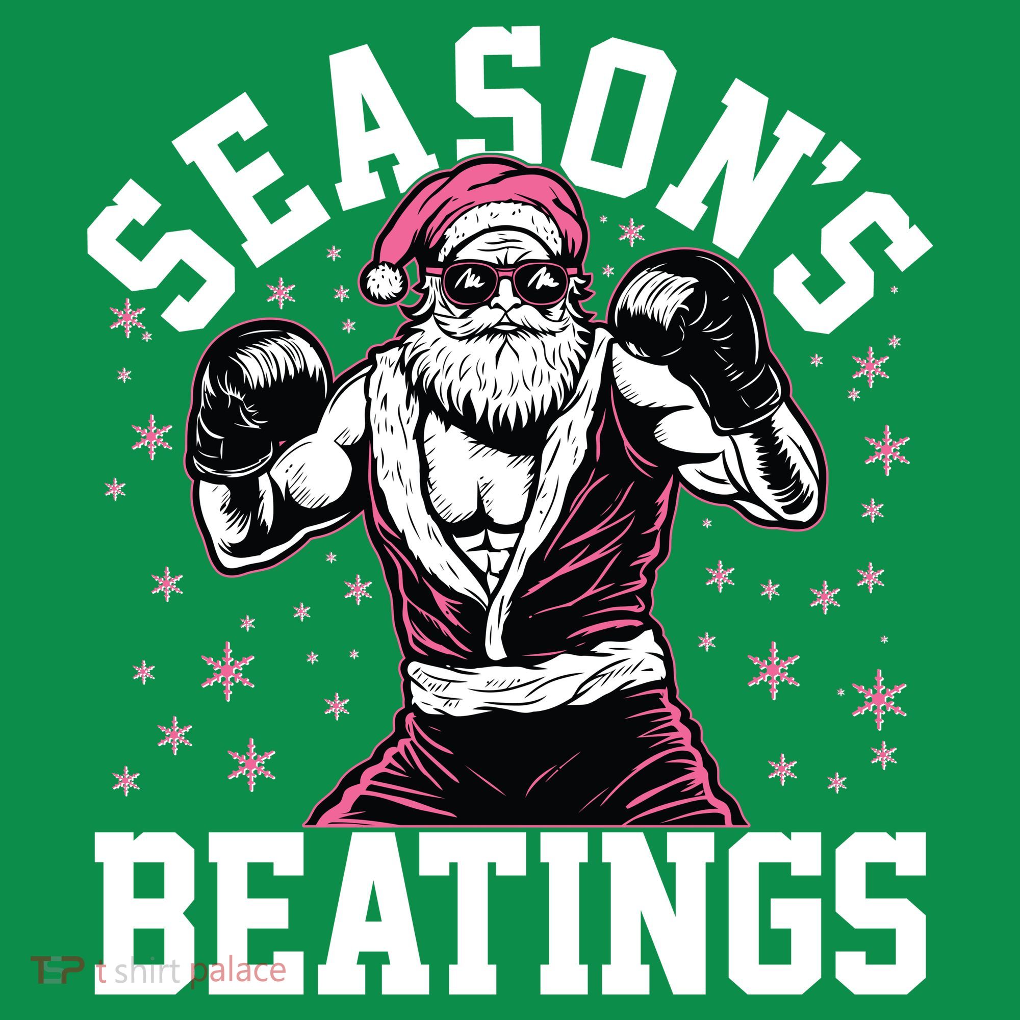Funny Christmas Seasons Beatings Mma Boxing Santa Claus Baby Bodysuit