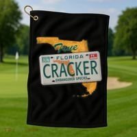 Florida Cracker Shirt Florida Strong Hurricane Ian Support Florida Golf Towel thumb 1