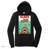 Funny Christmas Santa Claus Shark Attack Gingerbread Man Women's Hoodie thumb 0