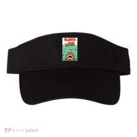 Funny Christmas Santa Claus Shark Attack Gingerbread Man Visor thumb 0