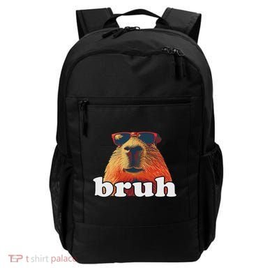 Funny Capybara Sunglasses Bruh Backpack