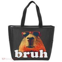 Funny Capybara Sunglasses Bruh Tote Bag thumb 0
