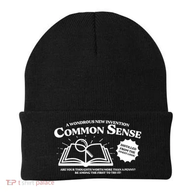 Funny Common Sense Advertisement Beanie