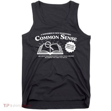Funny Common Sense Advertisement Tank Top