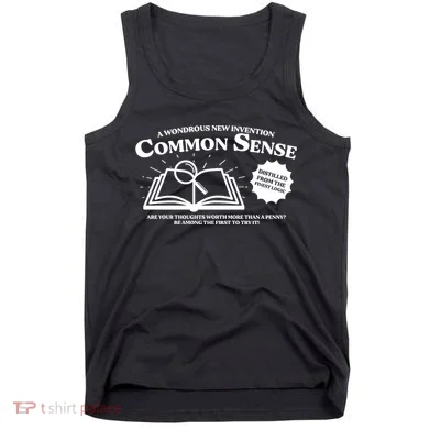 Funny Common Sense Advertisement Tank Top