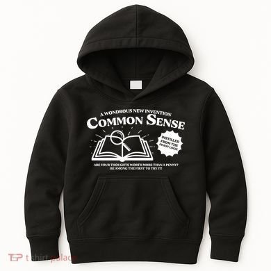 Funny Common Sense Advertisement Kids Hoodie