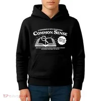 Funny Common Sense Advertisement Kids Hoodie thumb 4