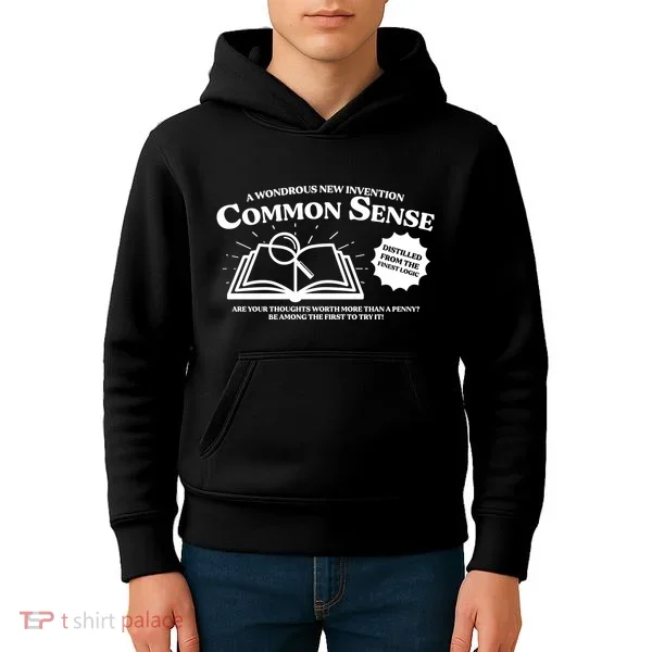 Funny Common Sense Advertisement Kids Hoodie