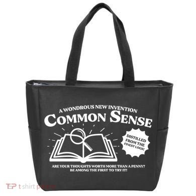 Funny Common Sense Advertisement Tote Bag