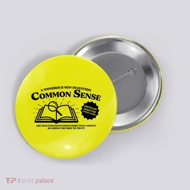 Funny Common Sense Advertisement Button