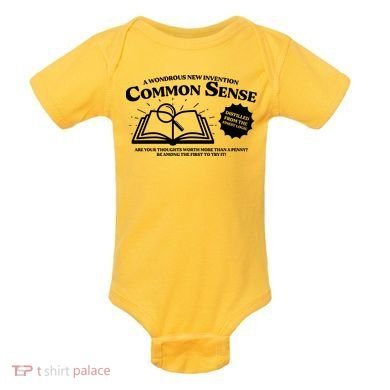 Funny Common Sense Advertisement Baby Bodysuit