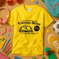 Funny Common Sense Advertisement Kids T-Shirt thumb 3