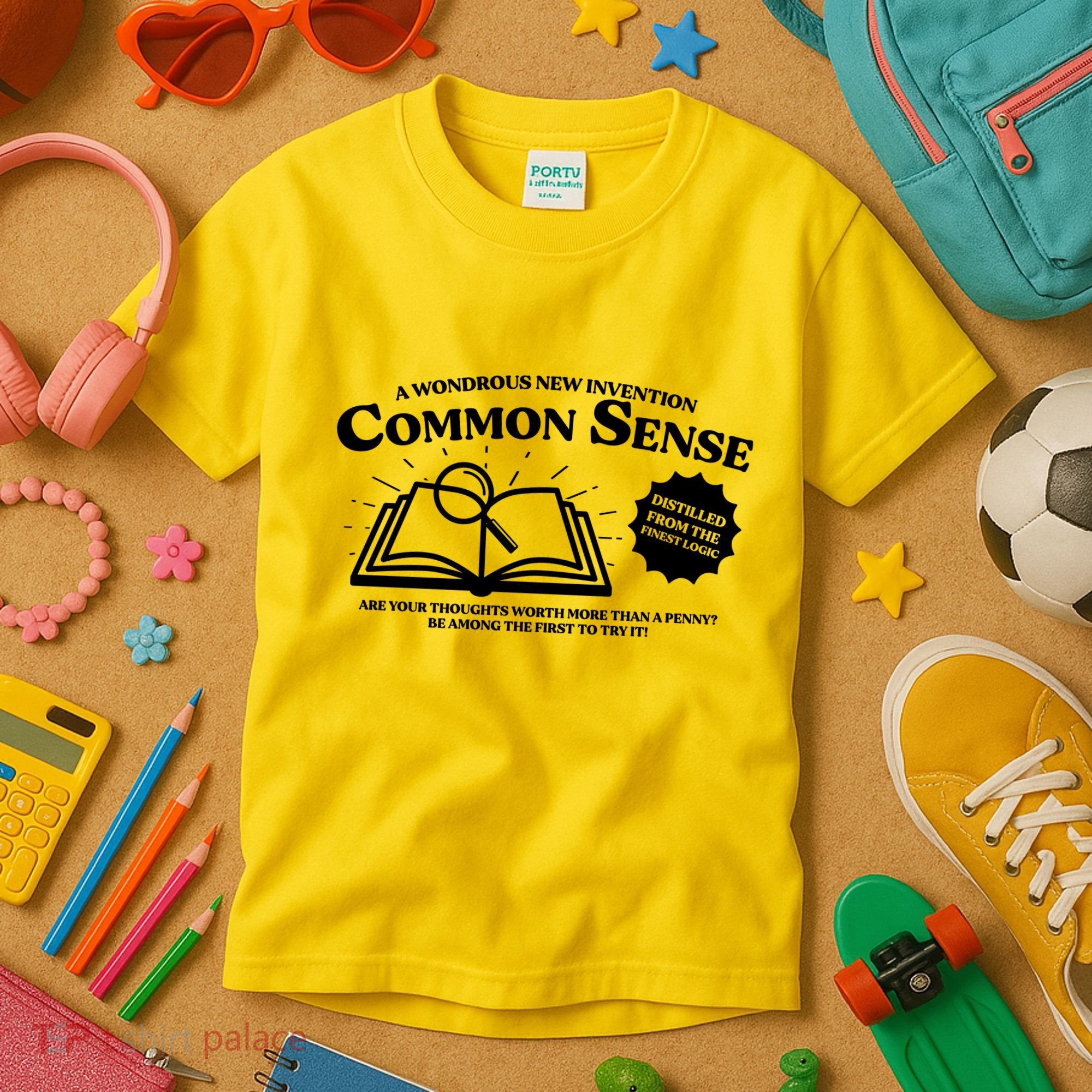 Funny Common Sense Advertisement Kids T-Shirt