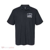 Funny Coho Salmon Fishing Saltwater Freshwater Angler Gift Polo thumb 0