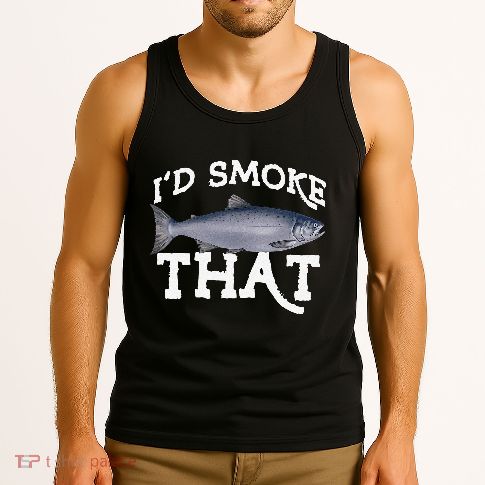Funny Coho Salmon Fishing Saltwater Freshwater Angler Gift Tank Top