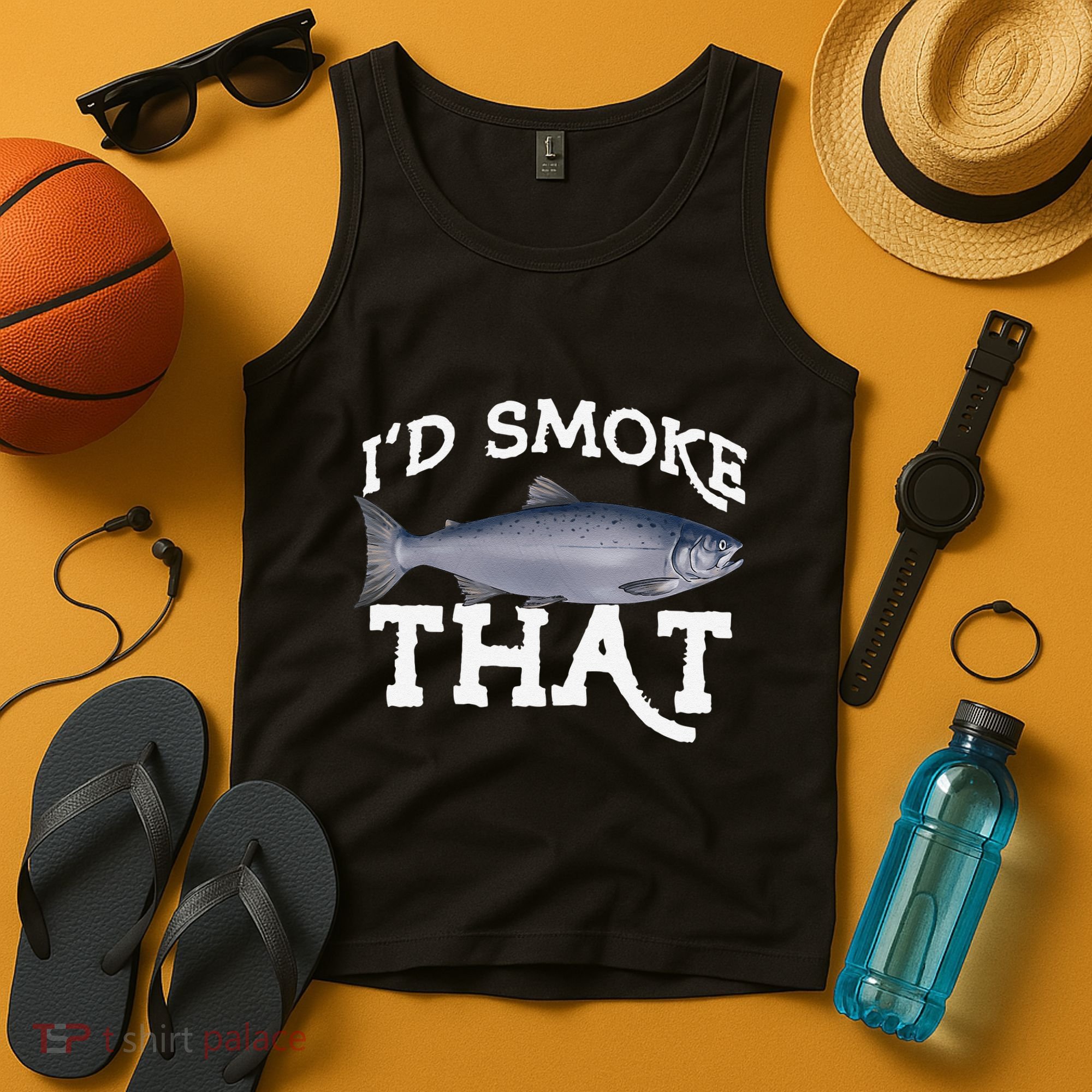 Funny Coho Salmon Fishing Saltwater Freshwater Angler Gift Tank Top