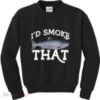 Funny Coho Salmon Fishing Saltwater Freshwater Angler Gift Kids Sweatshirt thumb 0