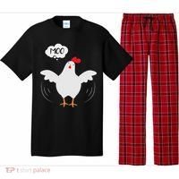 Funny Chicken Saying Moo But Guess What Chicken Moo Pajama Set thumb 0