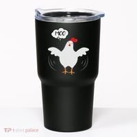 Funny Chicken Saying Moo But Guess What Chicken Moo Tumbler thumb 0