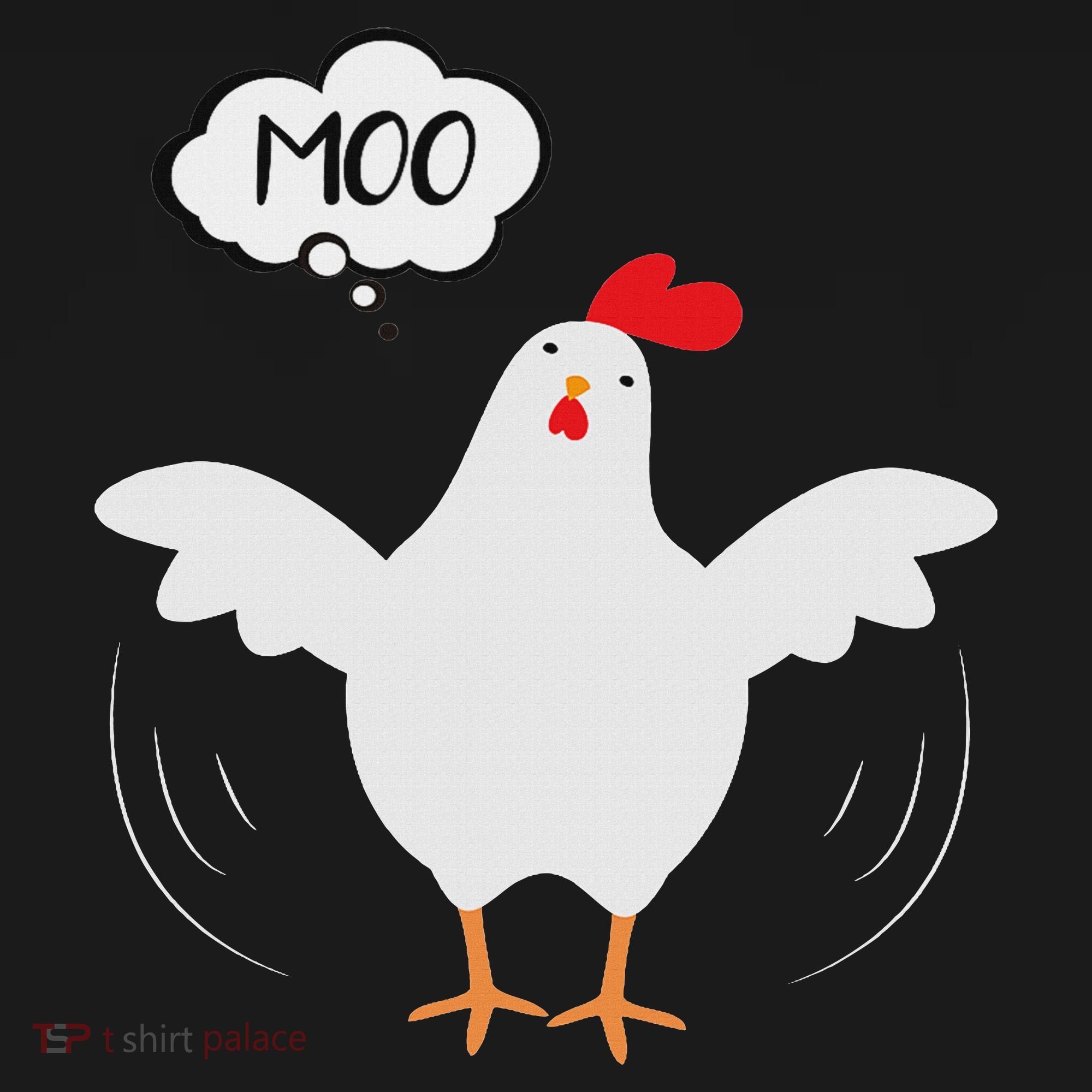 Funny Chicken Saying Moo But Guess What Chicken Moo Women's Tank Top