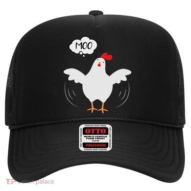 Funny Chicken Saying Moo But Guess What Chicken Moo Hat