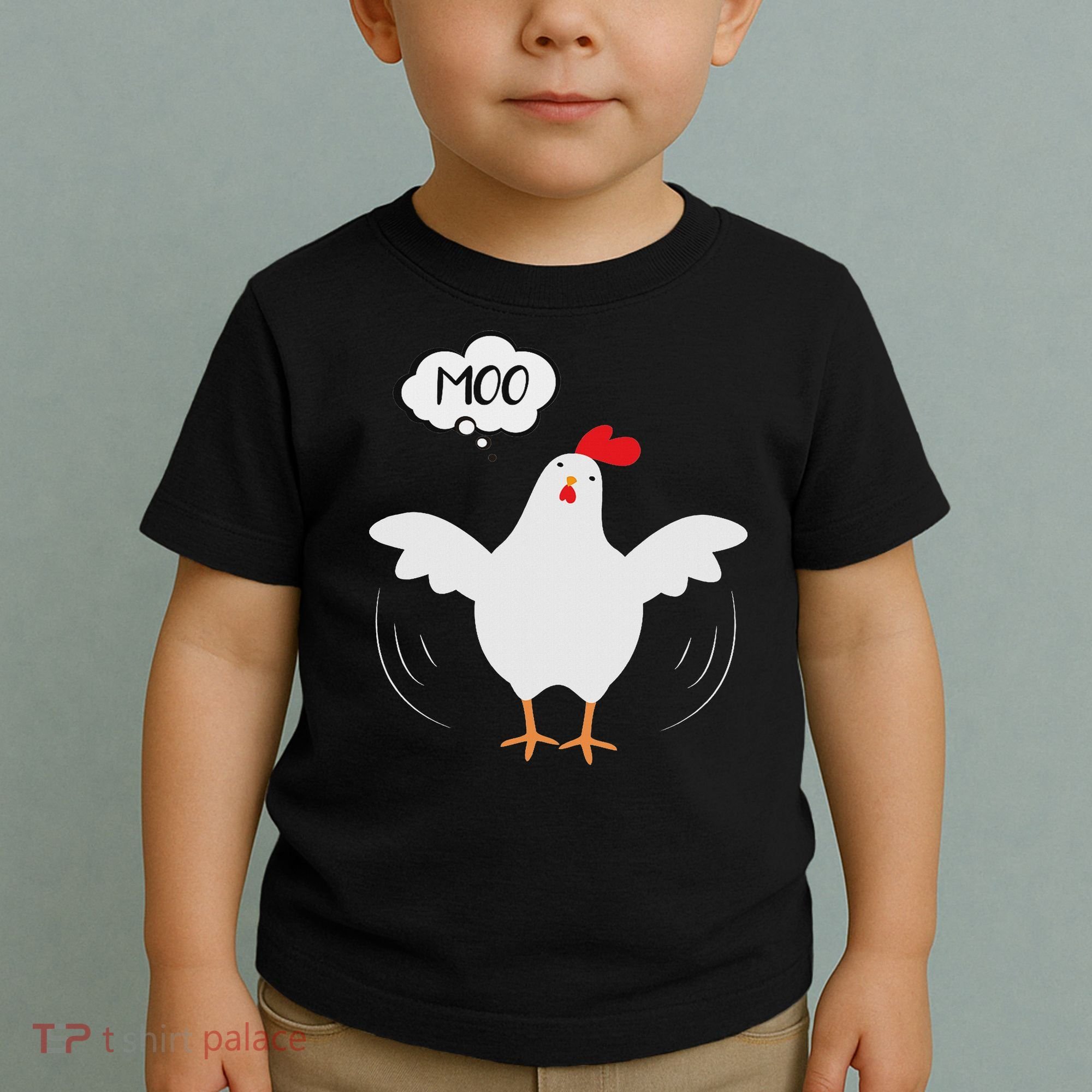 Funny Chicken Saying Moo But Guess What Chicken Moo Toddler T-Shirt