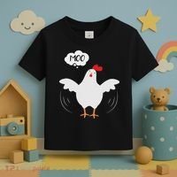 Funny Chicken Saying Moo But Guess What Chicken Moo Toddler T-Shirt thumb 3