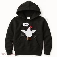 Funny Chicken Saying Moo But Guess What Chicken Moo Kids Hoodie thumb 0