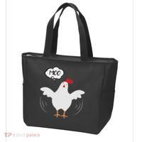 Funny Chicken Saying Moo But Guess What Chicken Moo Tote Bag thumb 3